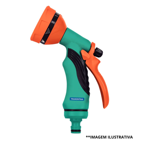 HIDROPISTOLA 10 TIPOS DE JATO PARA ENGATE RÁPIDO TRAMONTINA MULTIFUNÇÃO - 78520/500