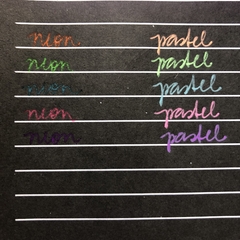 Kit de canetas gel Art cores neon, pastel ou glitter na internet