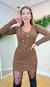 VESTIDO CURTO TÉRMICO - MARROM - comprar online