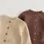 Casaco de malha de manga comprida de bebê, casaco monocromático, roupa infanti - Tino Raposo Outlet Infantil