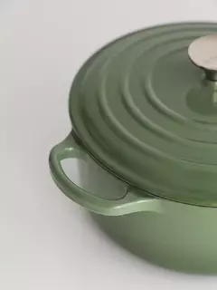 Cacerola Hierro Enlozado Feuer 25 Cm Verde - Romi Amoblamientos