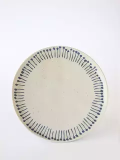 Plato Postre Stoneware Elemento Beige 21.5 Cm