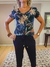 Blusa Decote V Estampada - comprar online