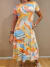 Vestido Midi Estampado na internet