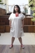 Vestido algodão cru