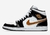 Air Jordan 1 Mid Patent Leather Black Gold
