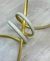 Lustre Pendente Moderno Nó Duplo Dourado 50w luz 3/1 - Ilumina Parts