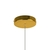 Imagem do Pendente Cristal Led Ferradura Dourado Bolhas