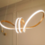 Lustre Pendente Moderno Nó Duplo Dourado 50w luz 3/1 - comprar online