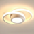 Luminária Teto Moderna Sobrepor 28w Redondo com luz Central Luz 3/1 - comprar online
