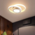 Luminária Teto Moderna Sobrepor 28w Redondo com luz Central Luz 3/1 na internet