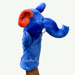 Fantoche Elefante | Pelúcia Animal - monkinoa