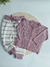 CONJUNTO DE TRICO ANTIALÉRGICO TRANÇA CALÇA + CARDIGÃ LILÁS