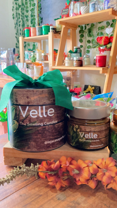 Imagem do Kit Presente Vela Perfumada 150g na Lata Decorada