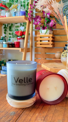 Vela Perfumada 180g Pote Vidro com Tampa Madeira na internet