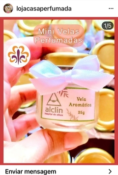 30 Mini Velas Lembrancinhas 30g tampa metálica