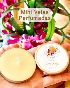 30 Mini Velas Perfumadas 20g na latinha personalizadas - comprar online