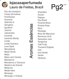Kit Essências artesão (10 unidades de 100ml cada) na internet