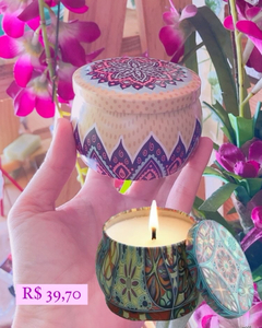 Vela Perfumada 120g na lata Mandala