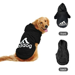 Roupas para cães com capuz (Adidog) na internet