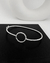 Bracelete Círculo Aro Torcido Prata925