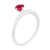 Anel zircônia rubi Prata925 - comprar online