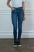 Art 11587-Jean Urban Skinny Azul Oscuro Con Hilo Camel - comprar online