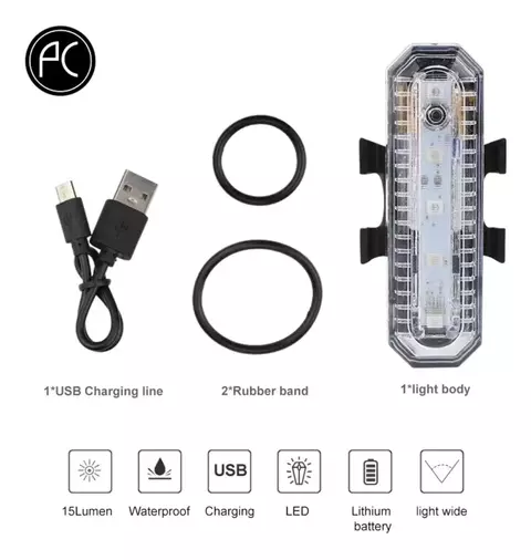 Luz Bicicleta Led Recargable Usb Ciclismo Delantera/trasera