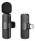 Microfono Inalambrico Para Celular Tablet Pc Lavalier Usb C Color Negro