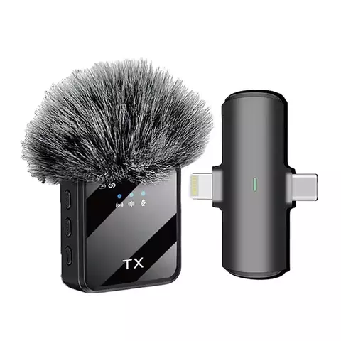 Micrófono Peludo Corbatero F15-1 2 En 1