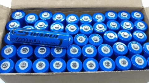 Pila Batería Recargable 18650 6000mah 3.7v Para Linterna