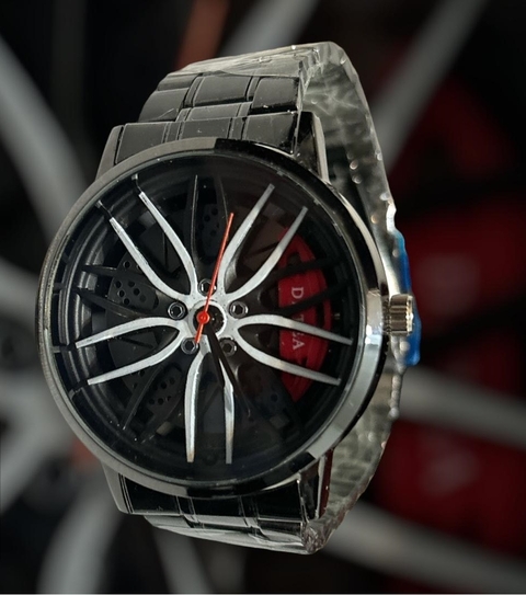 Reloj Fierrero Deportivo Llanta Malla De Metal