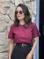 Camiseta Básica Marsala