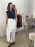 Saia Midi Off-White - comprar online