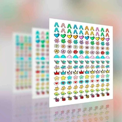150 Adesivos Figurinhas Brincando e Aprendendo para Meninas na internet
