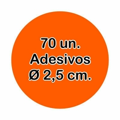 70 un. Etiquetas 2,5 cm. Adesivos Personalizados na internet