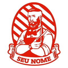 Adesivo Barbearia Modelo 02 P