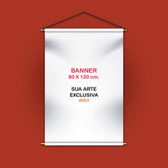 Banner Personalizado 80X120cm. - Tem de Arte Personalizados