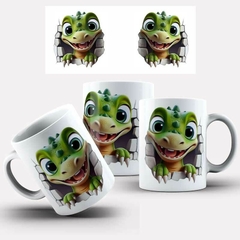 Caneca 3D Bubble Dinossauro Dino 1