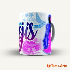 Caneca Estilizada Ibejis Religião Afro - Tem de Arte Personalizados