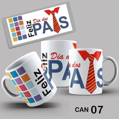 Caneca Dia dos Pais Mod- 07 - Feliz Dia dos Pais