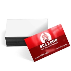 240 un. Cartões de Visita Artesanal Personalizado 4X0