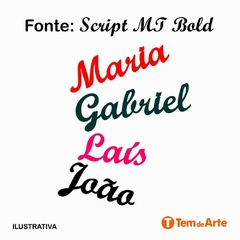 15 Adesivos Nomes Personalizados - Tem de Arte Personalizados