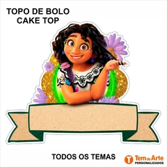 Topo de Bolo Personalizado Tema Nome e Cor na internet