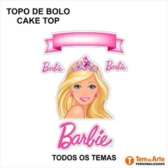 Topo de Bolo Personalizado Tema Nome e Cor