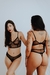 Conjunto Bianca em tule de poá - preto na internet