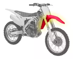 Portanumero Delantero Crf 250 R 2014/17 450 2013/16 Ws - comprar online