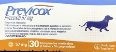 PREVICOX 57 MG CJA X 30 COMP