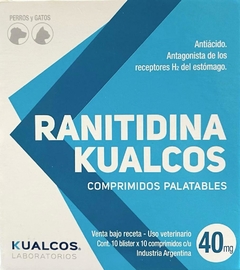 RANITIDINA 40MG X 100 COMP KUALCOS