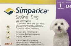 SIMPARICA 10 MG 2.5 A 5 KG